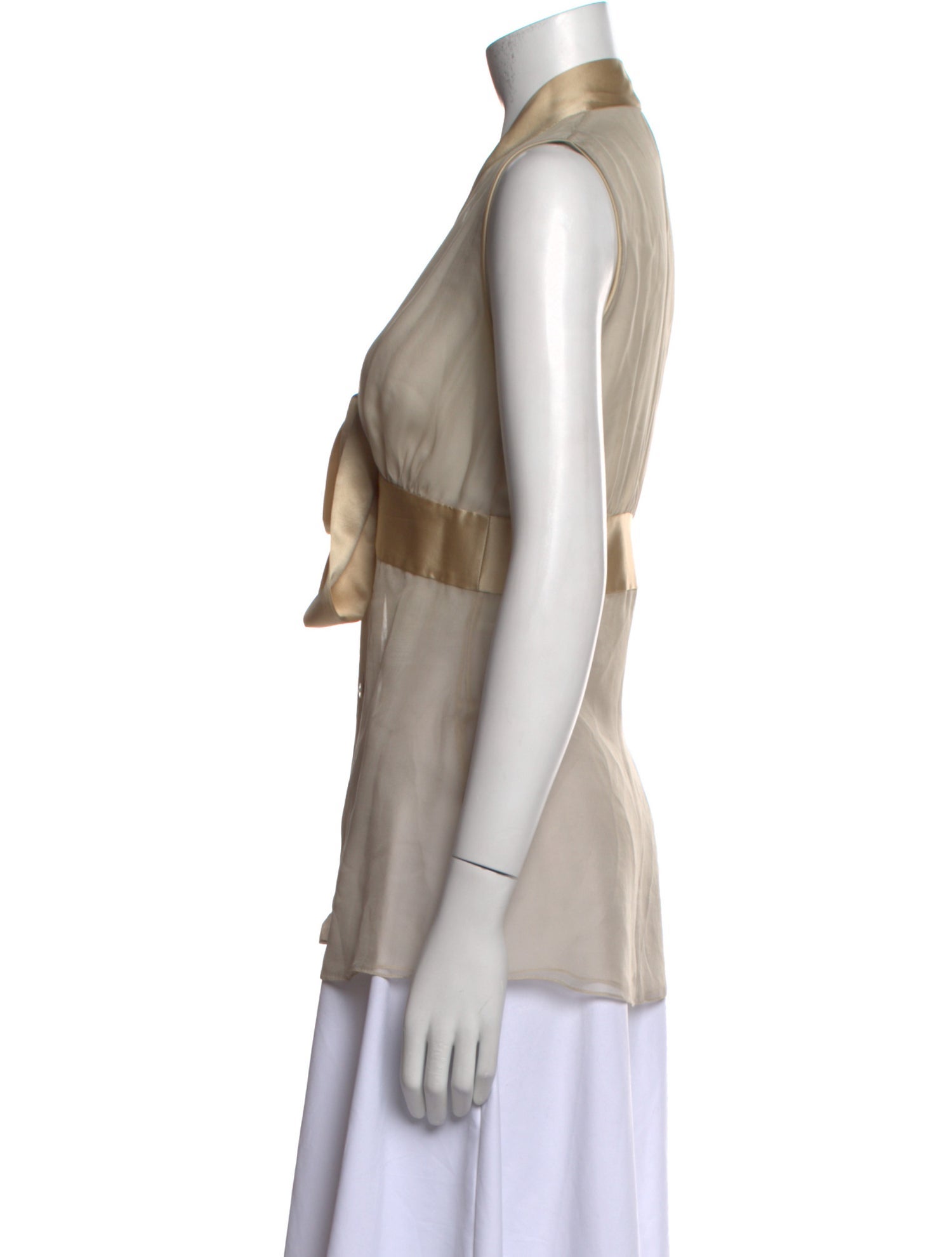 Dolce & Gabbana Silk V-Neck Blouse