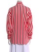 Dolce & Gabbana Silk Striped Button-Up Top