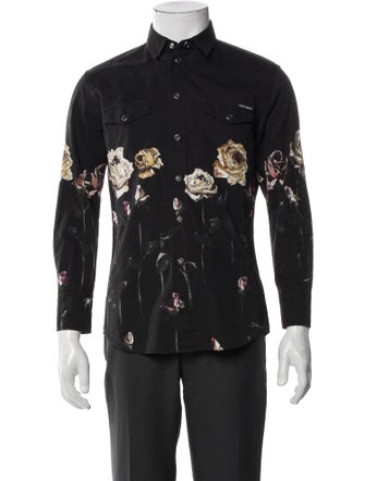 Dolce & Gabbana Floral Print Long Sleeve Shirt