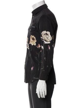 Dolce & Gabbana Floral Print Long Sleeve Shirt