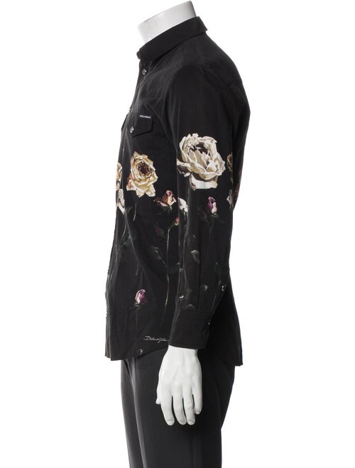 Dolce & Gabbana Floral Print Long Sleeve Shirt