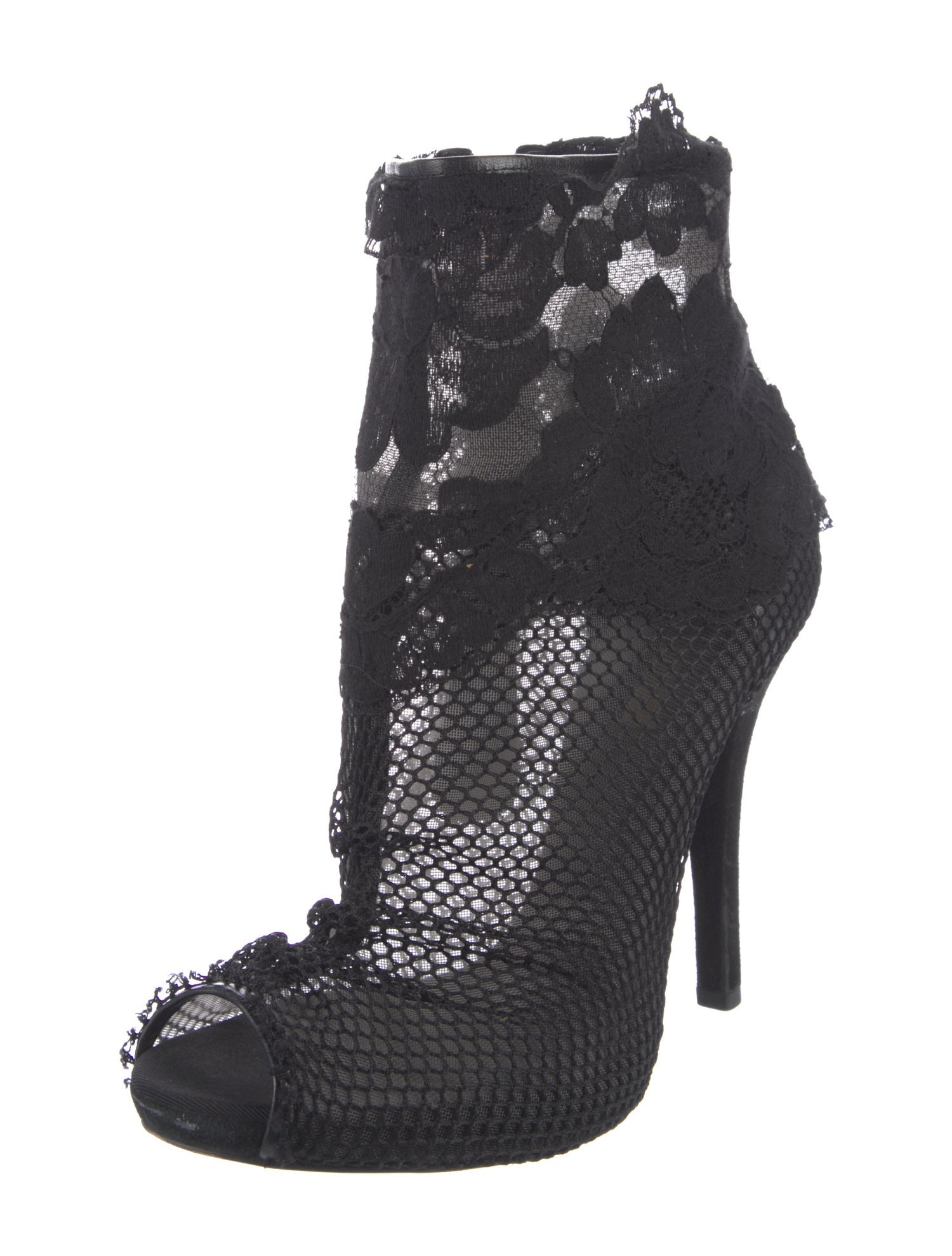 Dolce & Gabbana Lace Lace Pattern Boots