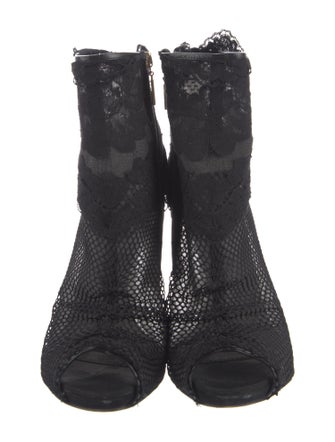 Dolce & Gabbana Lace Lace Pattern Boots