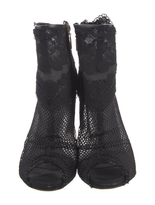 Dolce & Gabbana Lace Lace Pattern Boots