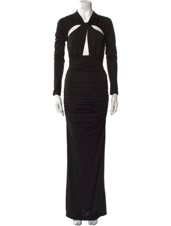 Dolce & Gabbana V-Neck Long Dress