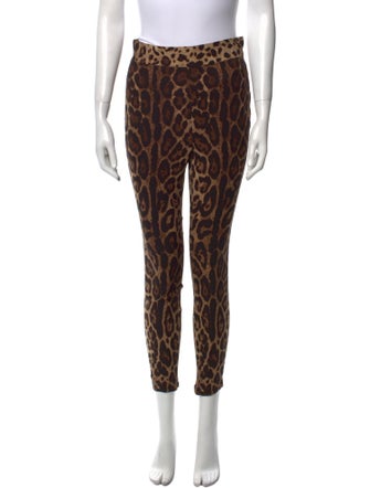 Dolce & Gabbana Silk Skinny Leg Pants