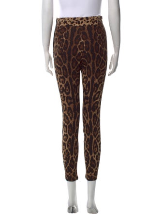 Dolce & Gabbana Silk Skinny Leg Pants