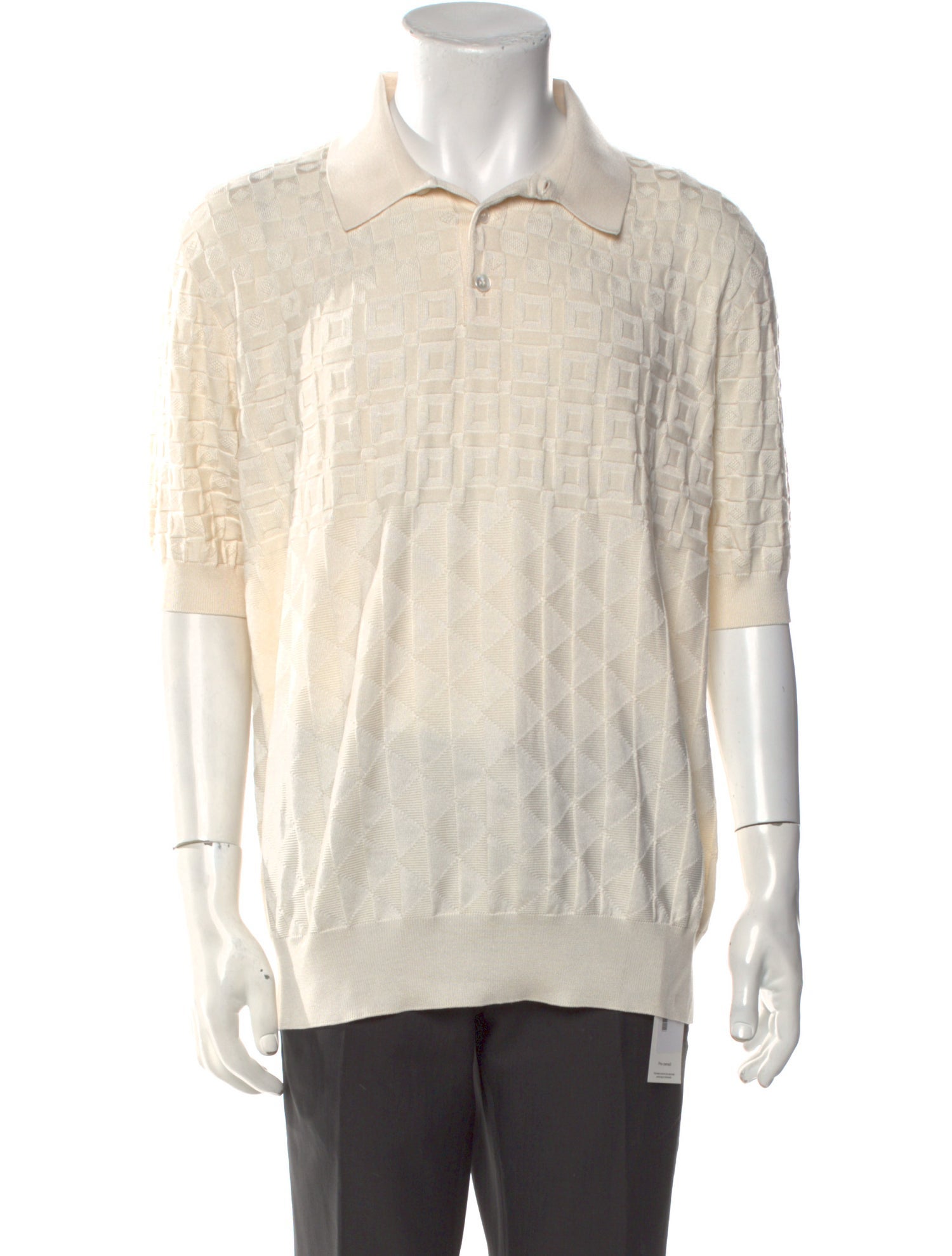 Dolce & Gabbana Silk V-Neck Polo Shirt