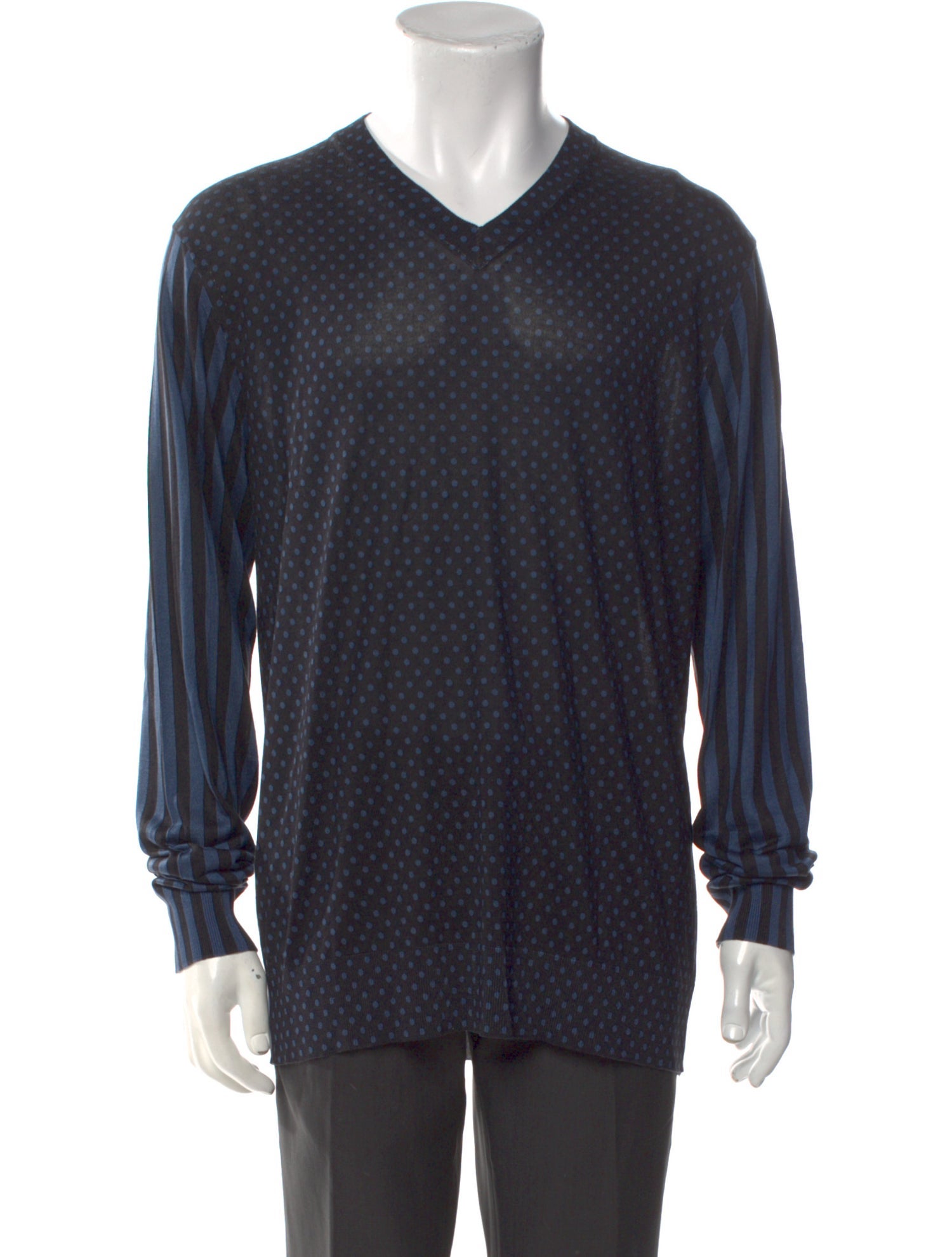 Dolce & Gabbana Silk V-Neck Pullover