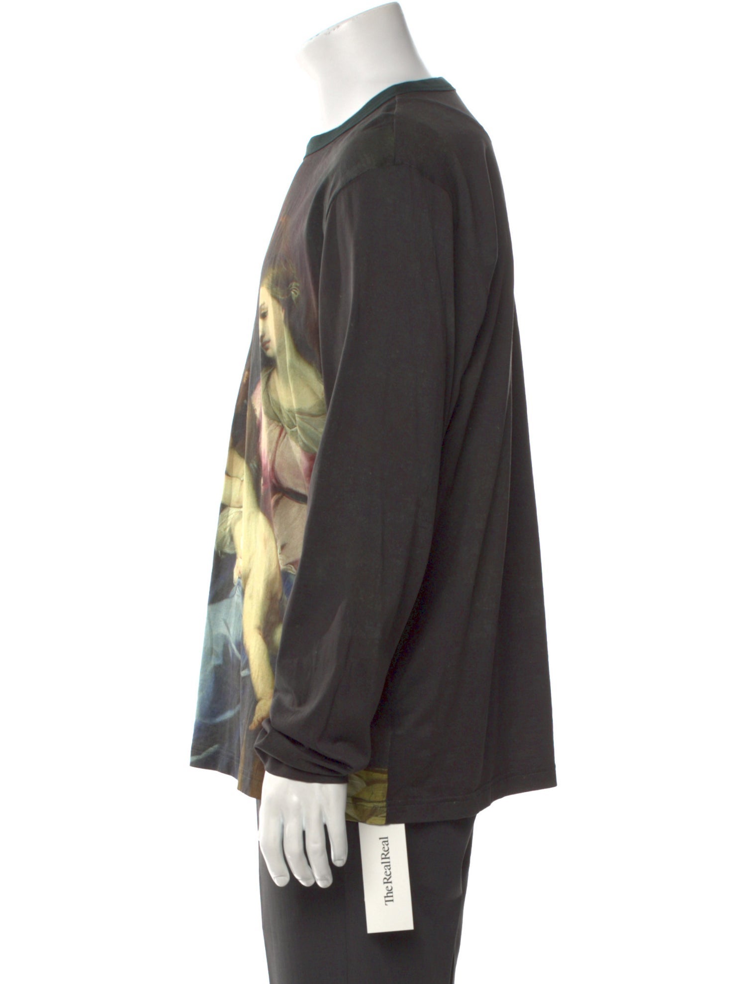 Dolce & Gabbana Printed Crew Neck Henley