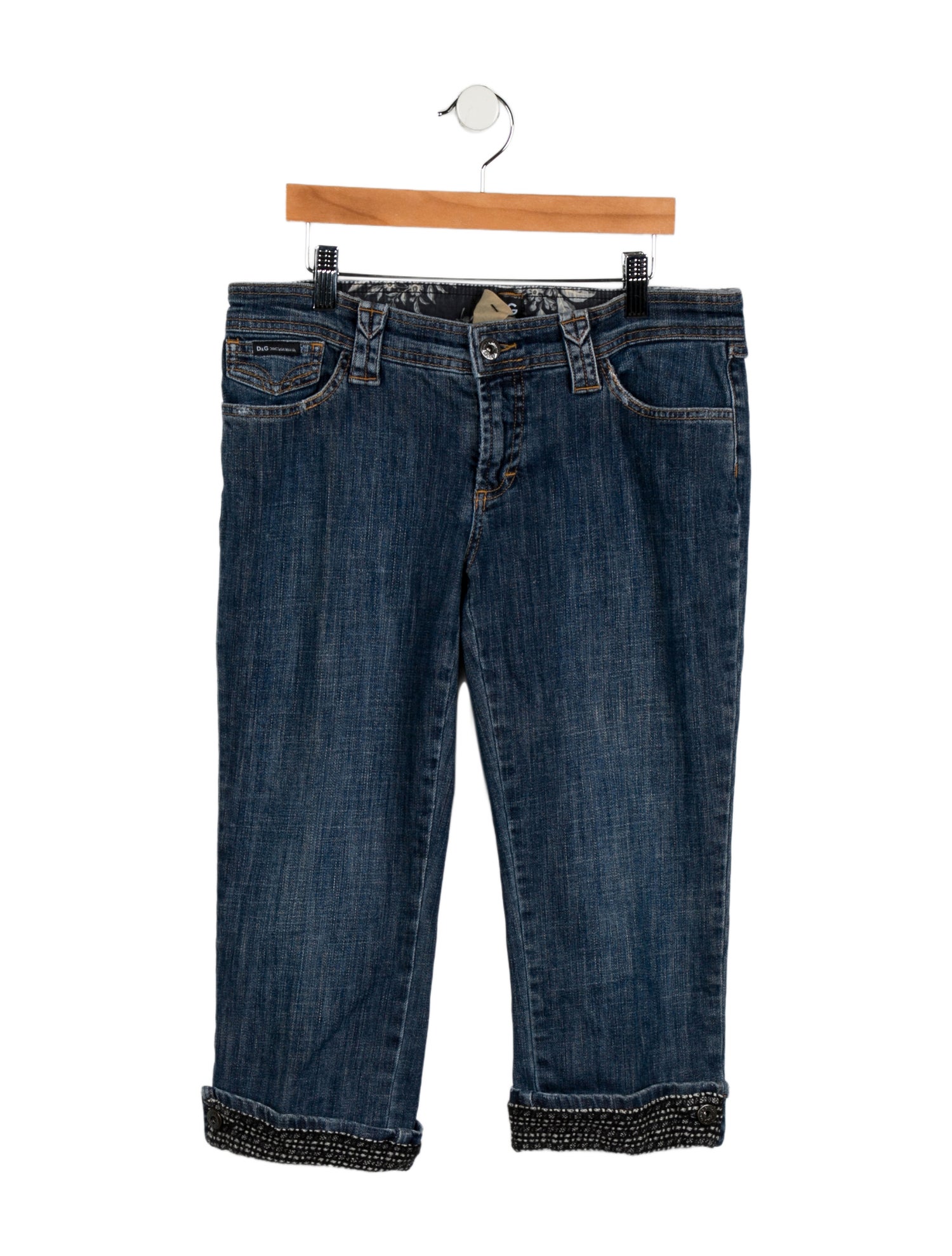 D&G Low-Rise Straight Leg Jeans