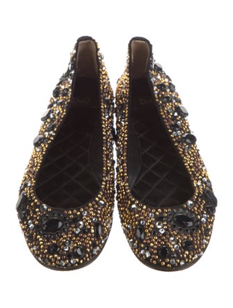 Dolce & Gabbana Satin Flats