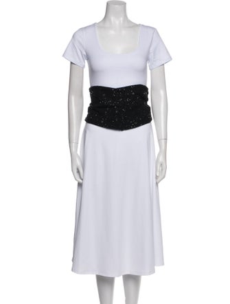 Dolce & Gabbana Wide Wool Waist Belt