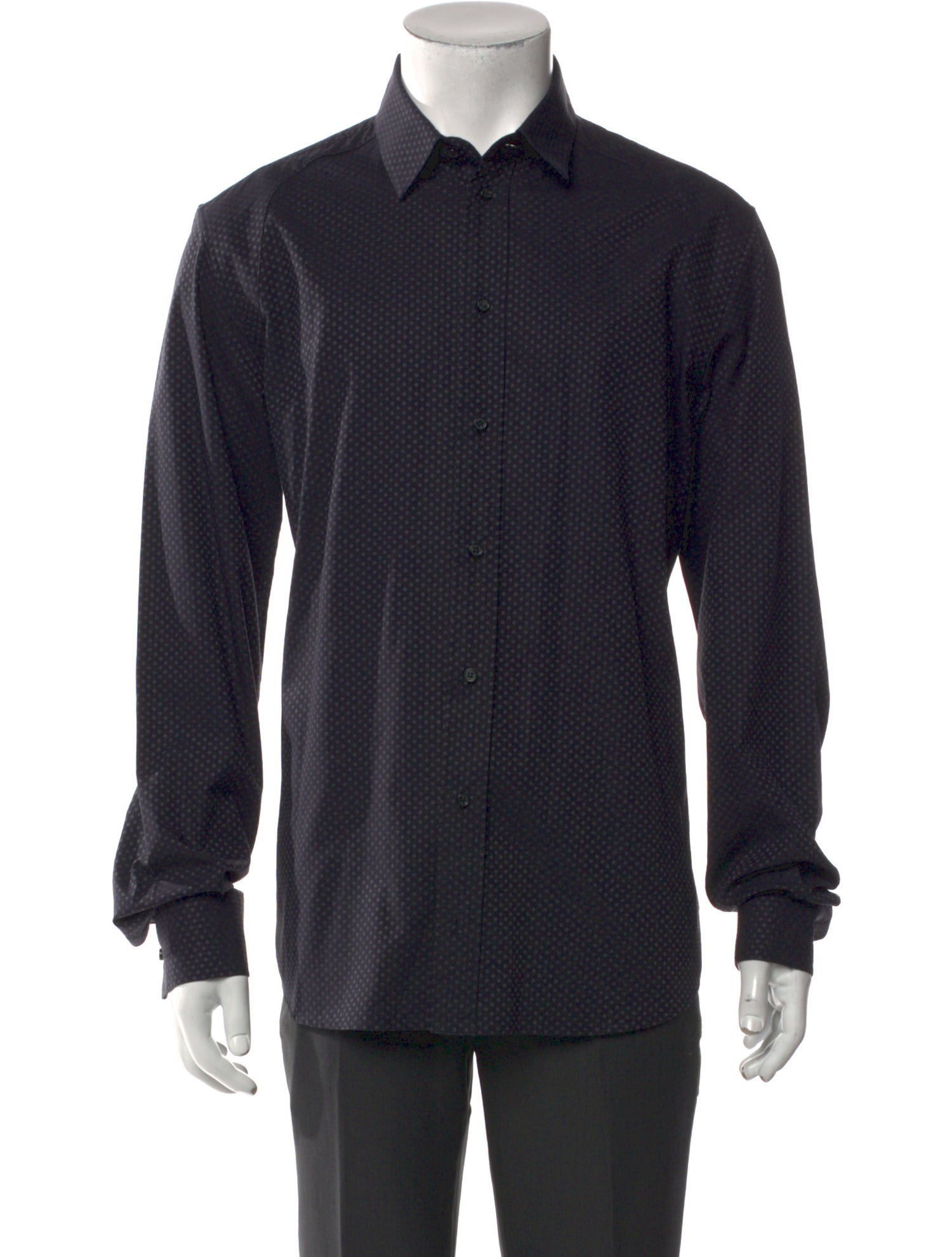 Dolce & Gabbana Polka Dot Print Long Sleeve Shirt