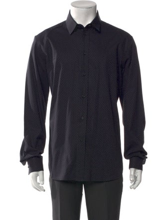 Dolce & Gabbana Polka Dot Print Long Sleeve Shirt
