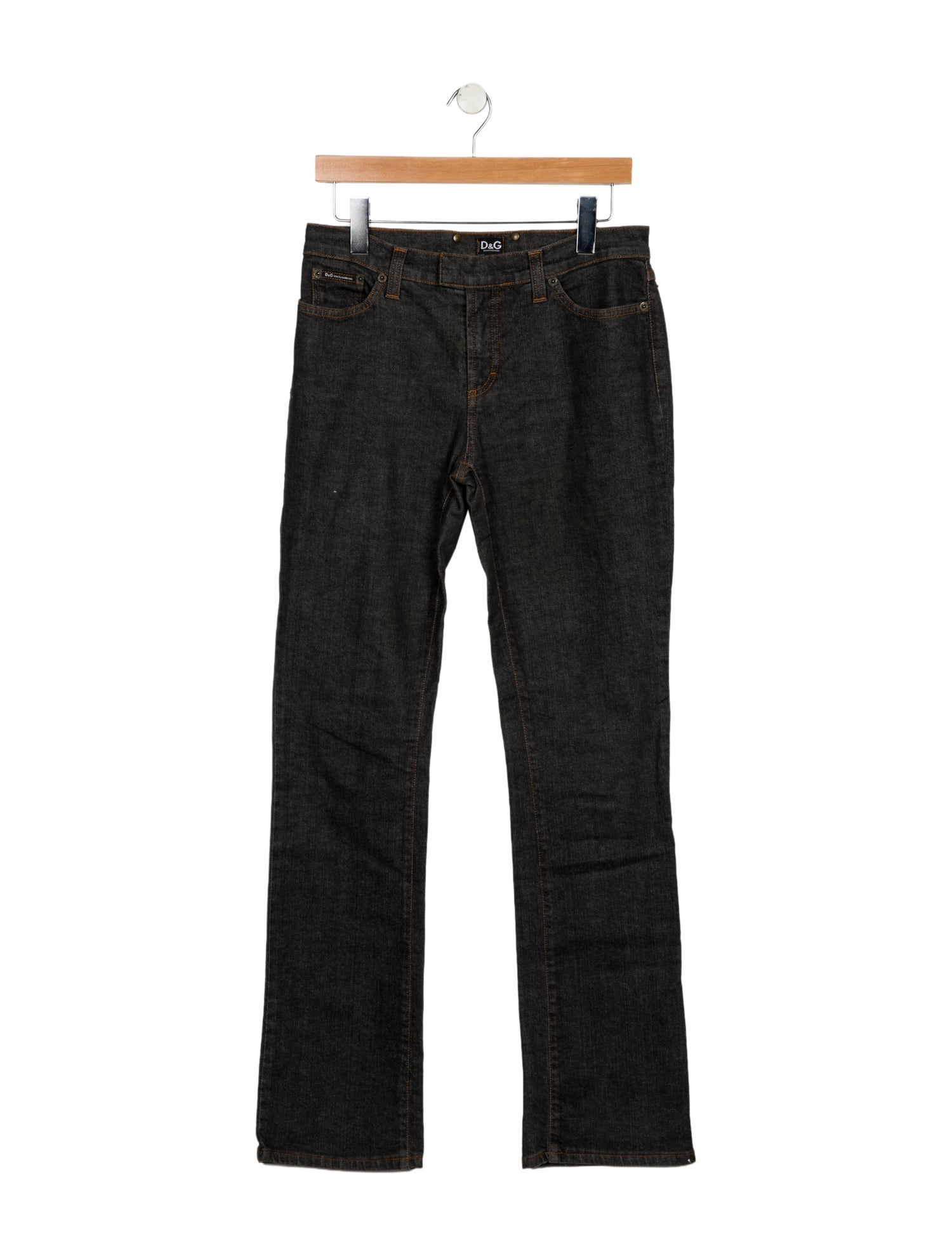 D&G Mid-Rise Straight Leg Jeans