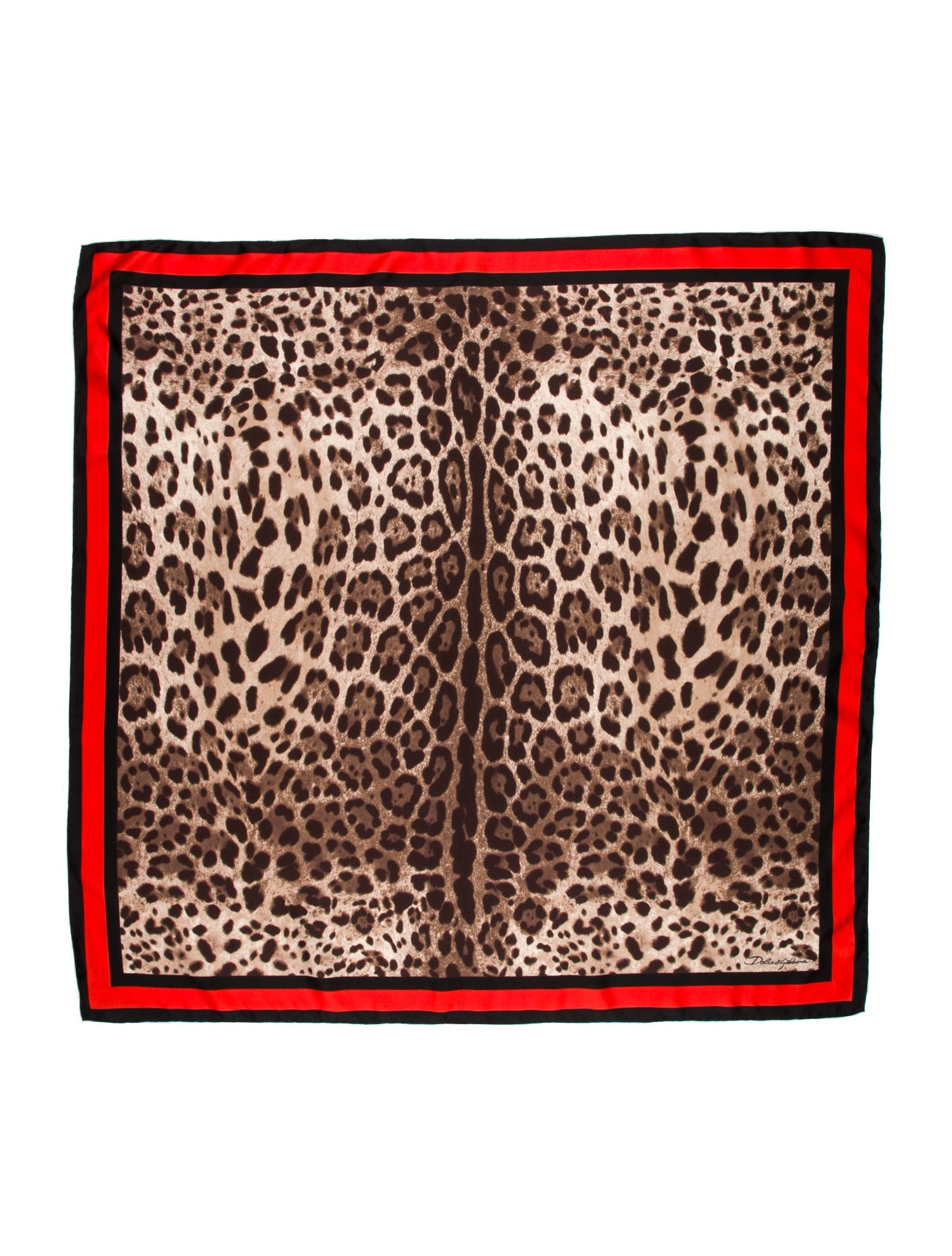 Dolce & Gabbana Silk Animal Print Scarf