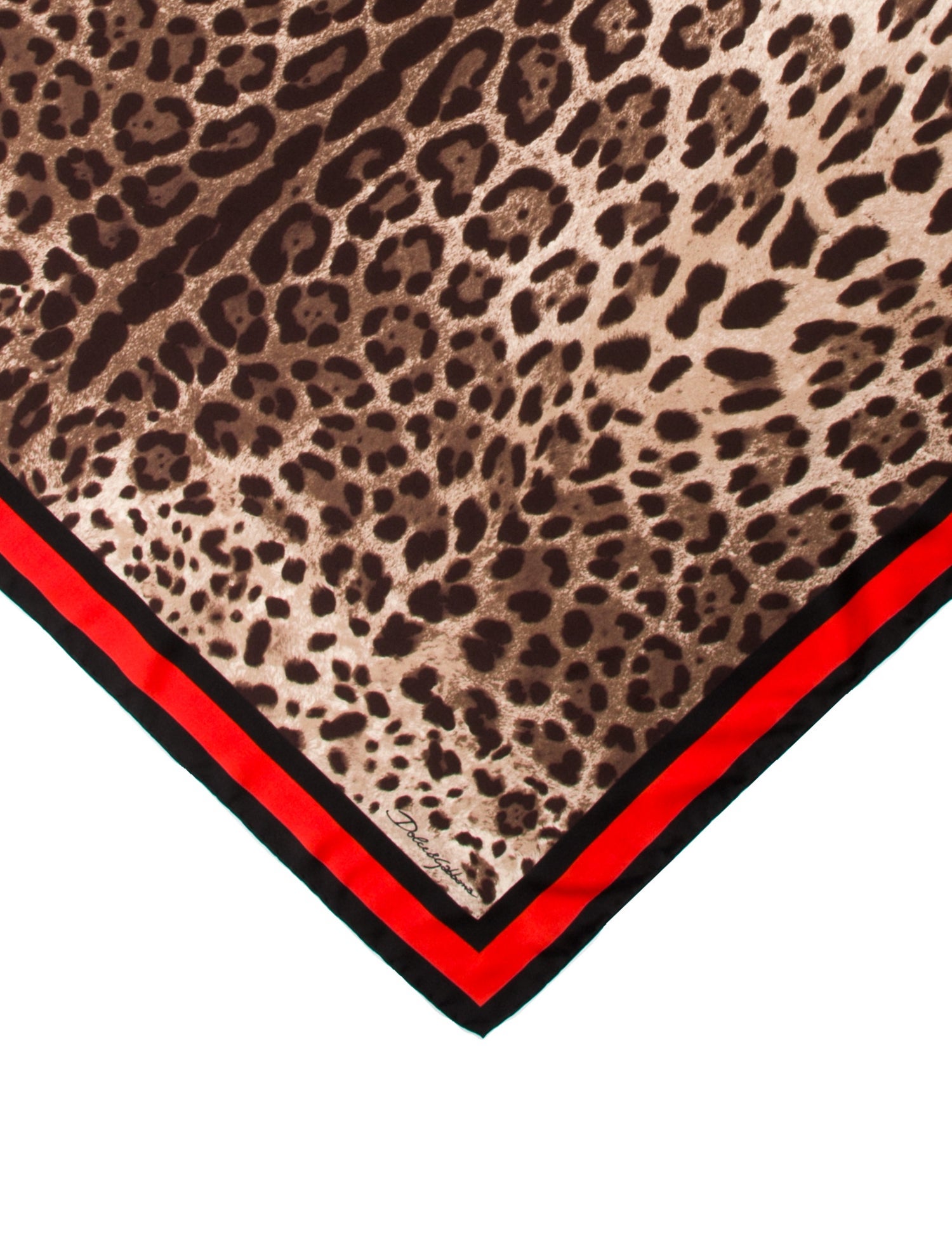 Dolce & Gabbana Silk Animal Print Scarf