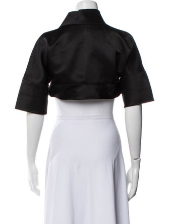 Dolce & Gabbana Silk Short Sleeve Crop Top