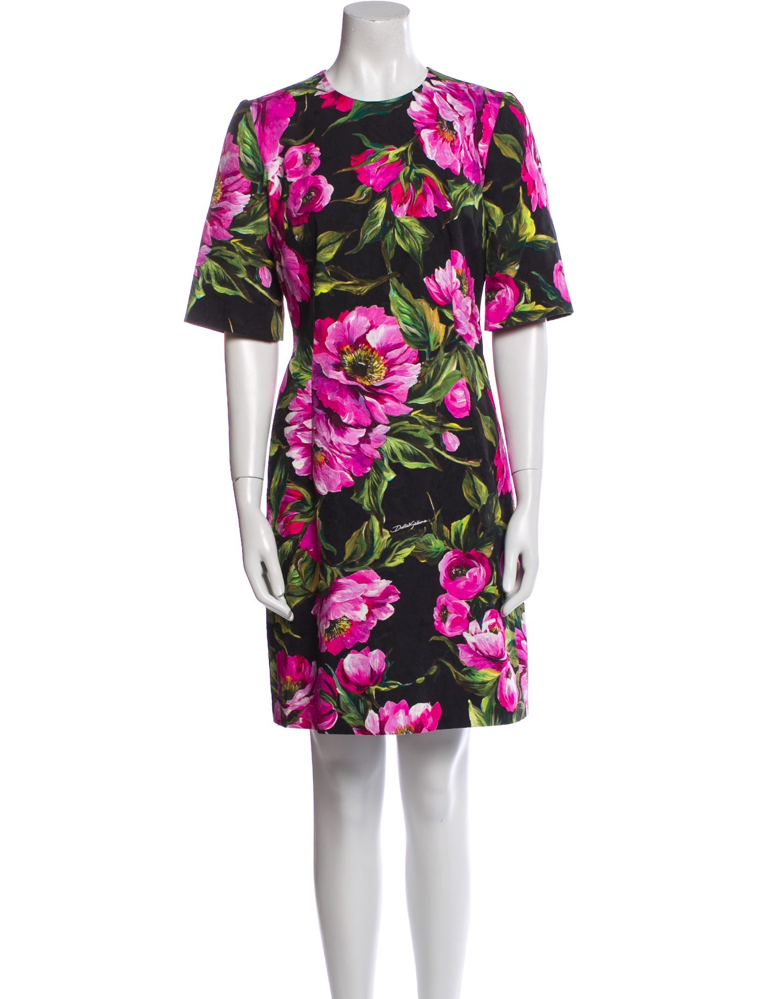 Dolce & Gabbana Floral Print Mini Dress w/ Tags