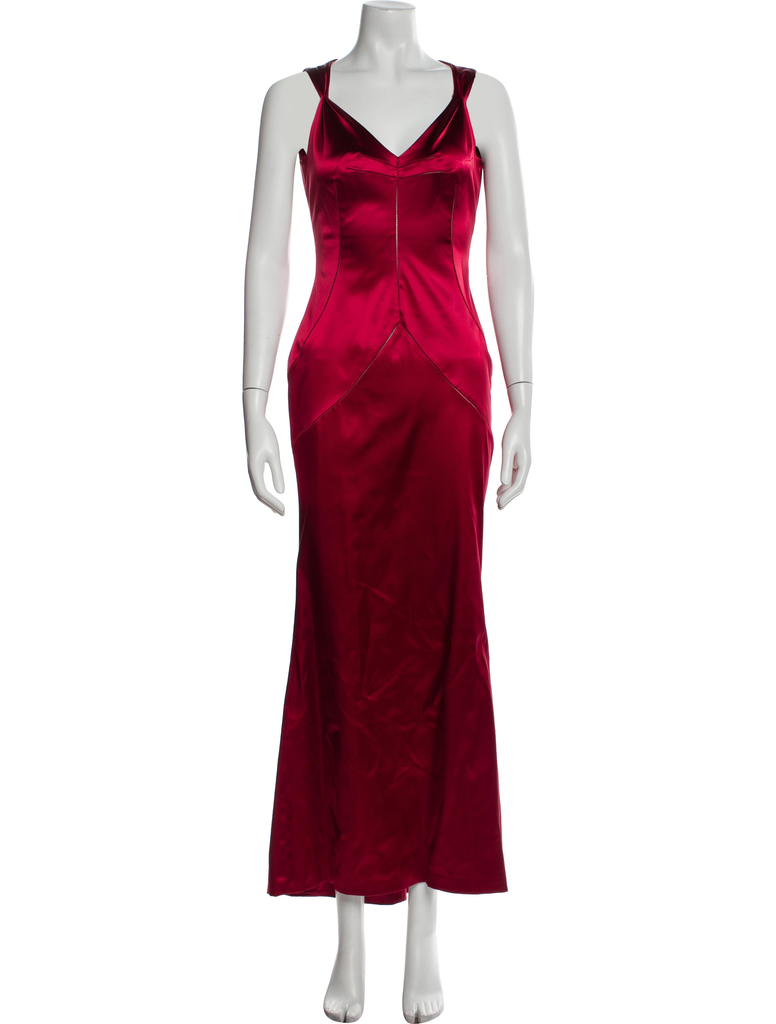 Dolce & Gabbana V-Neck Long Dress