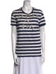 Dolce & Gabbana Striped Crew Neck T-Shirt
