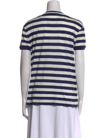 Dolce & Gabbana Striped Crew Neck T-Shirt