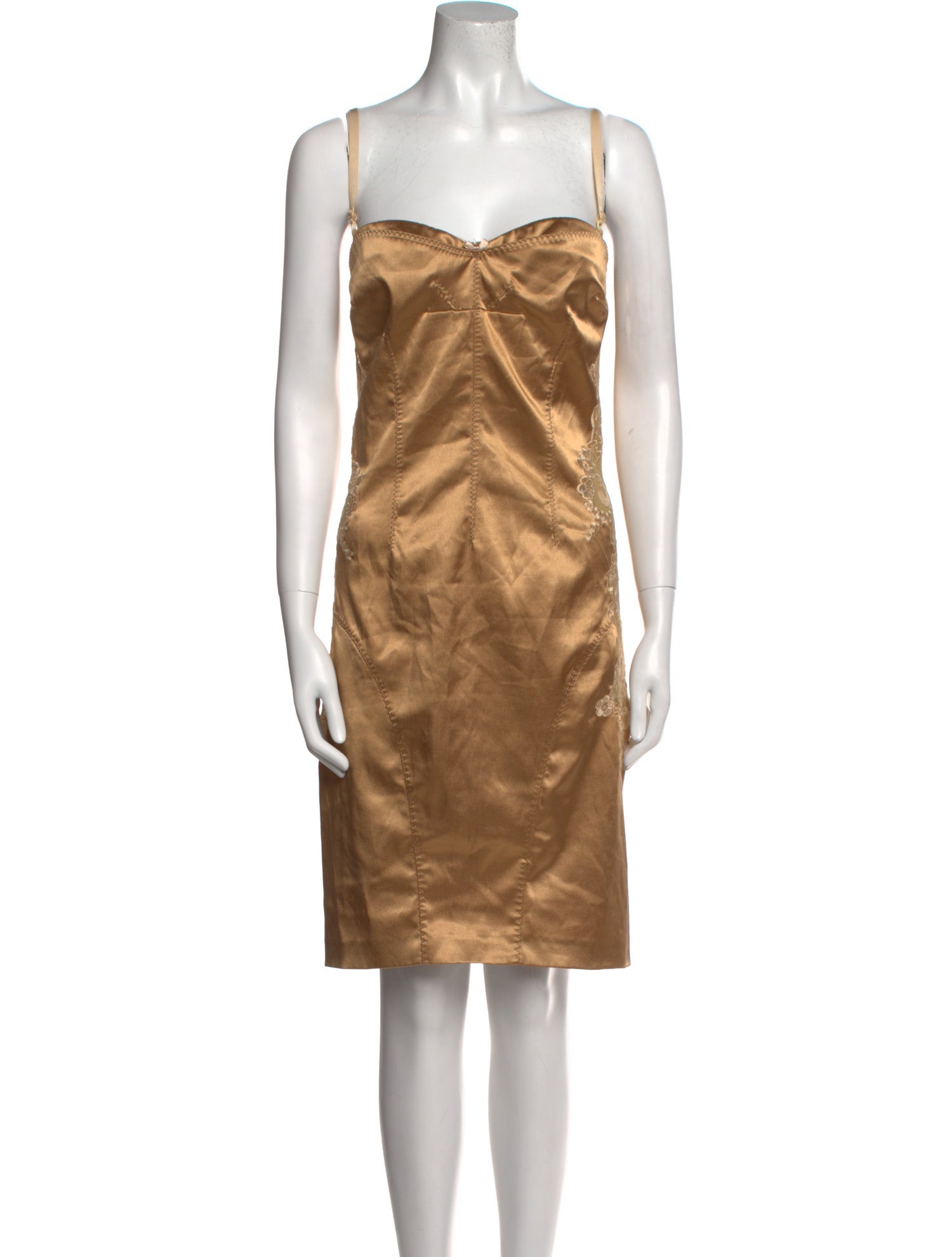 D&G Square Neckline Knee-Length Dress