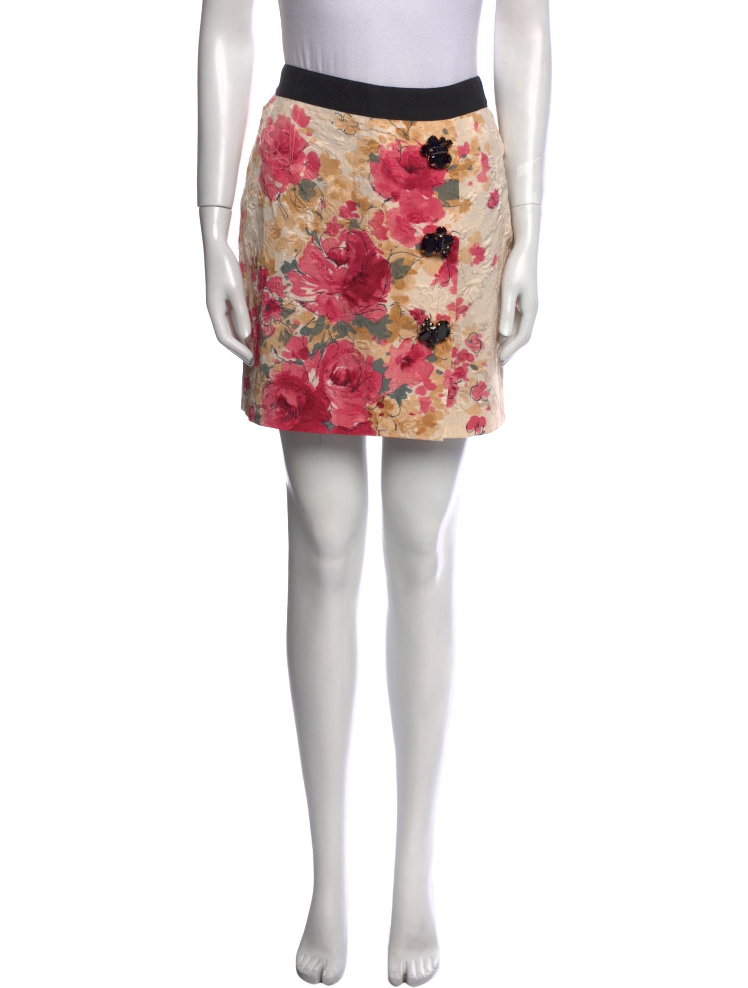 Dolce & Gabbana Floral Print Mini Skirt