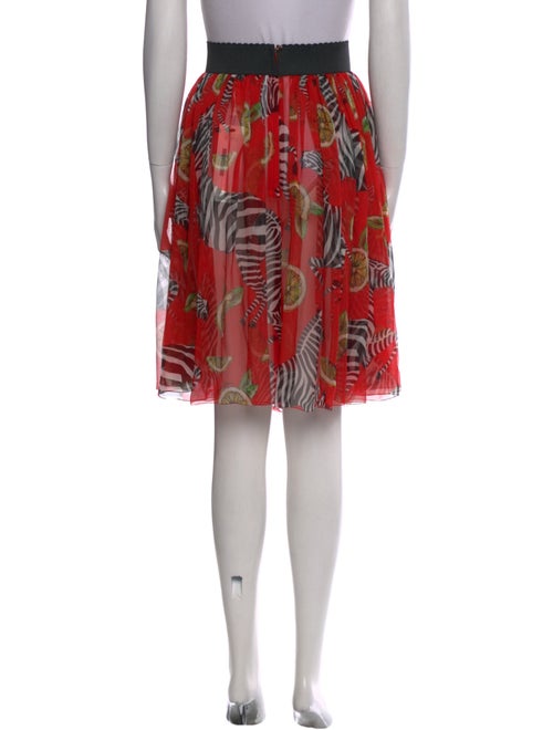 Dolce & Gabbana Silk Knee-Length Skirt