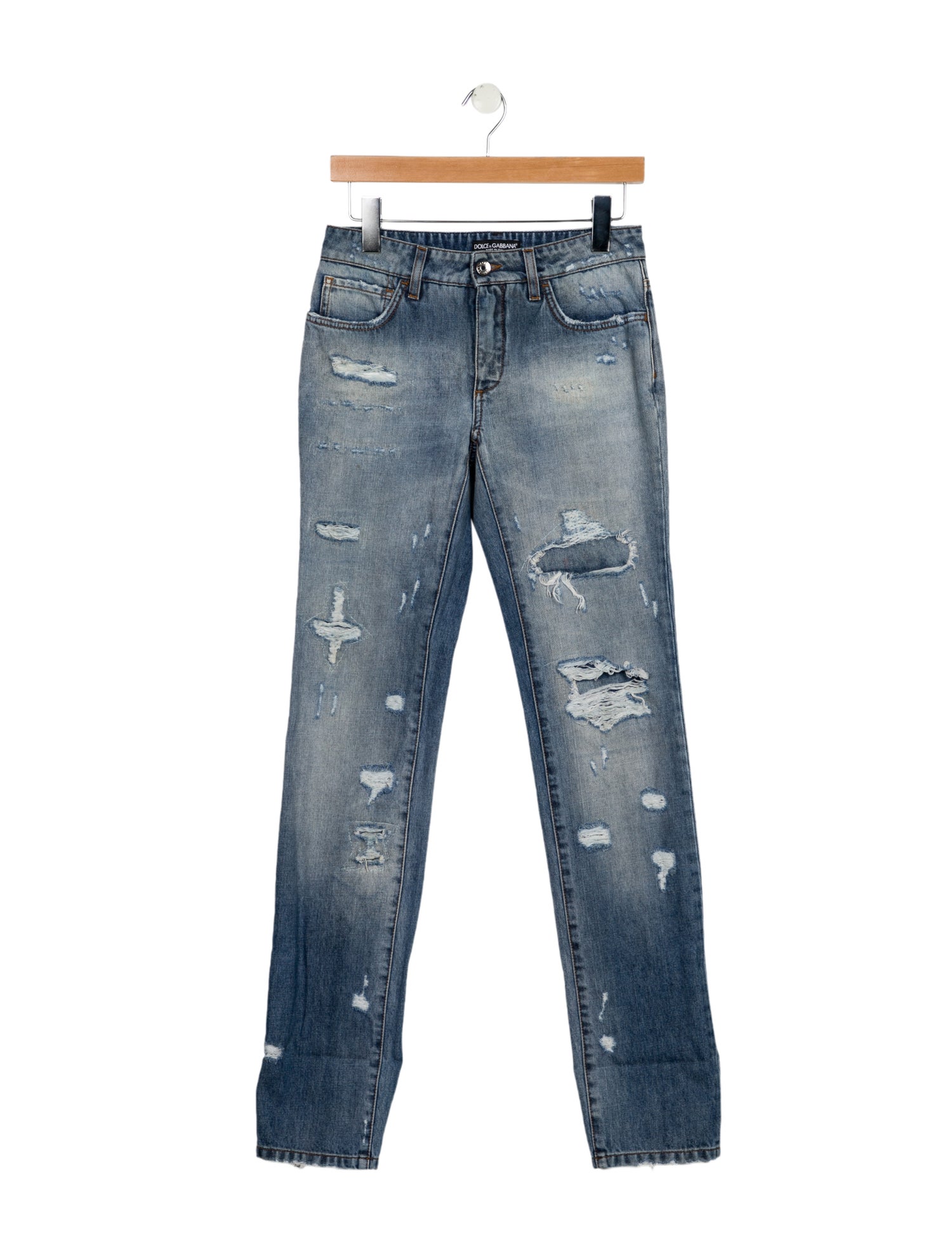 Dolce & Gabbana Mid-Rise Straight Leg Jeans
