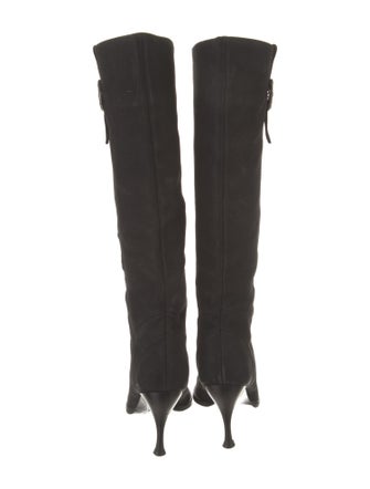 D&G Suede Crystal Embellishments Boots