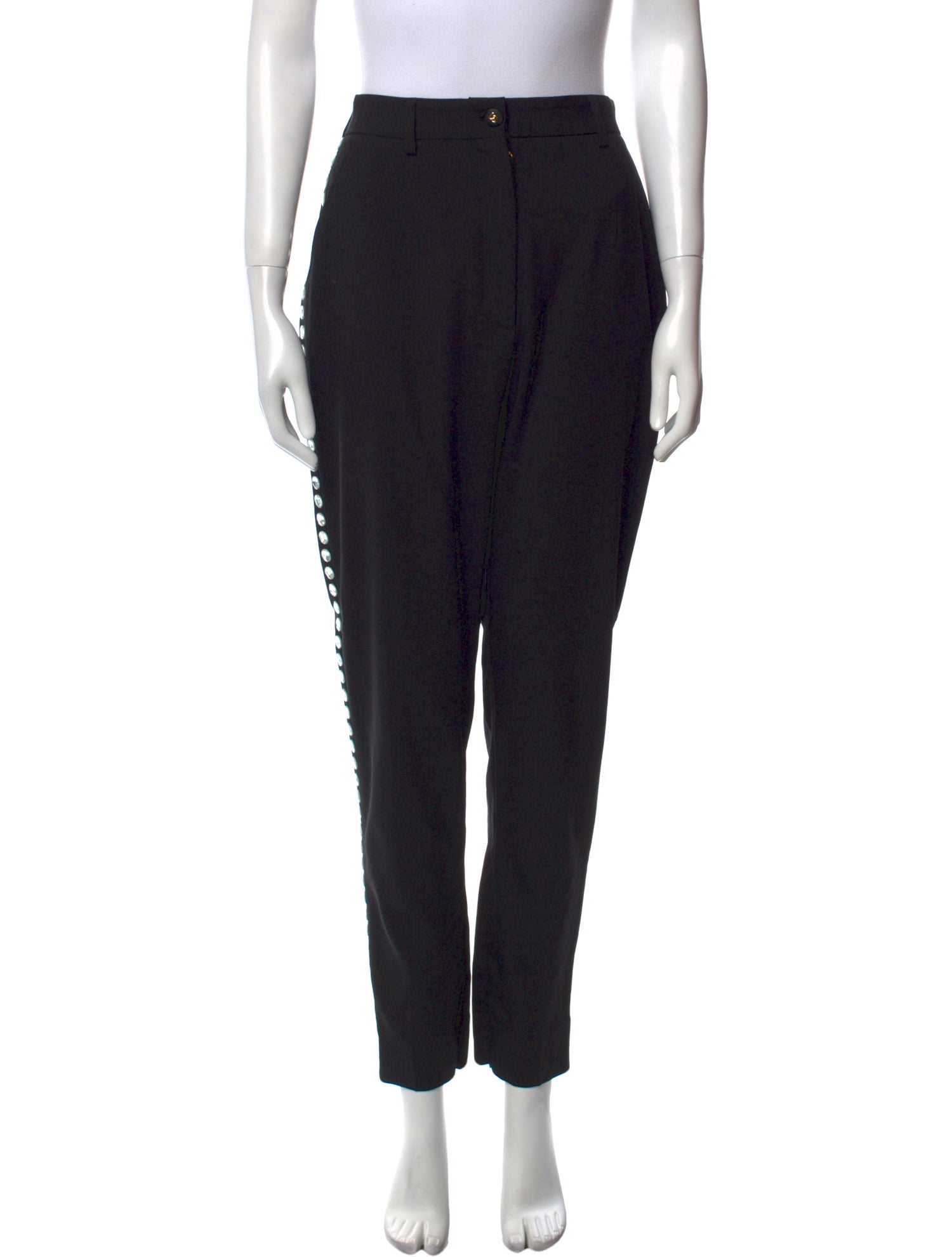 Dolce & Gabbana Virgin Wool Skinny Leg Pants