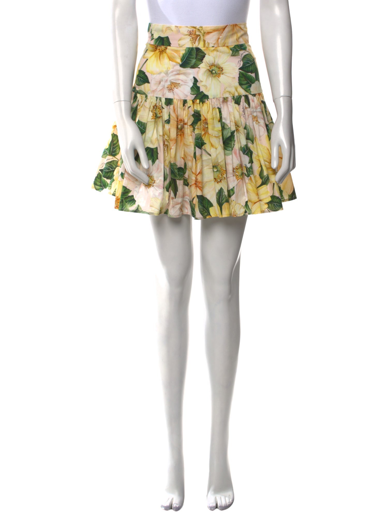 Dolce & Gabbana Floral Print Mini Skirt