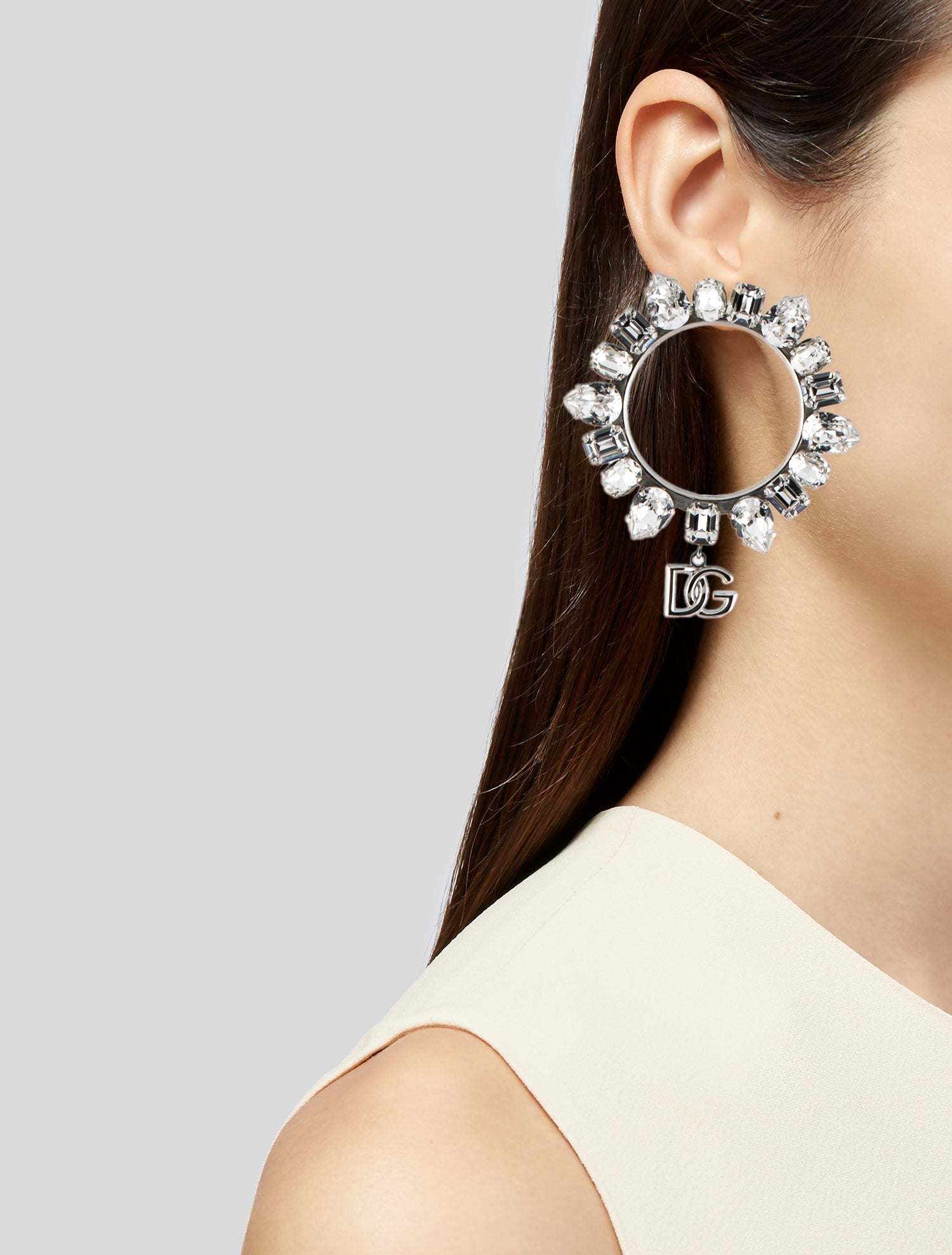 Dolce & Gabbana Crystal Embellished Ear Cuff Earrings