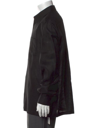 Dolce & Gabbana Linen Long Sleeve Dress Shirt