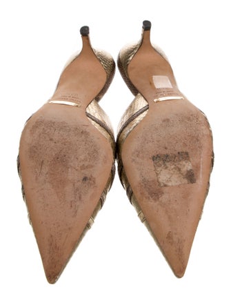 Dolce & Gabbana Snakeskin Animal Print Mules