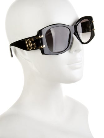 Dolce & Gabbana Oversize Gradient Sunglasses