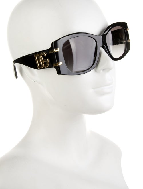 Dolce & Gabbana Oversize Gradient Sunglasses
