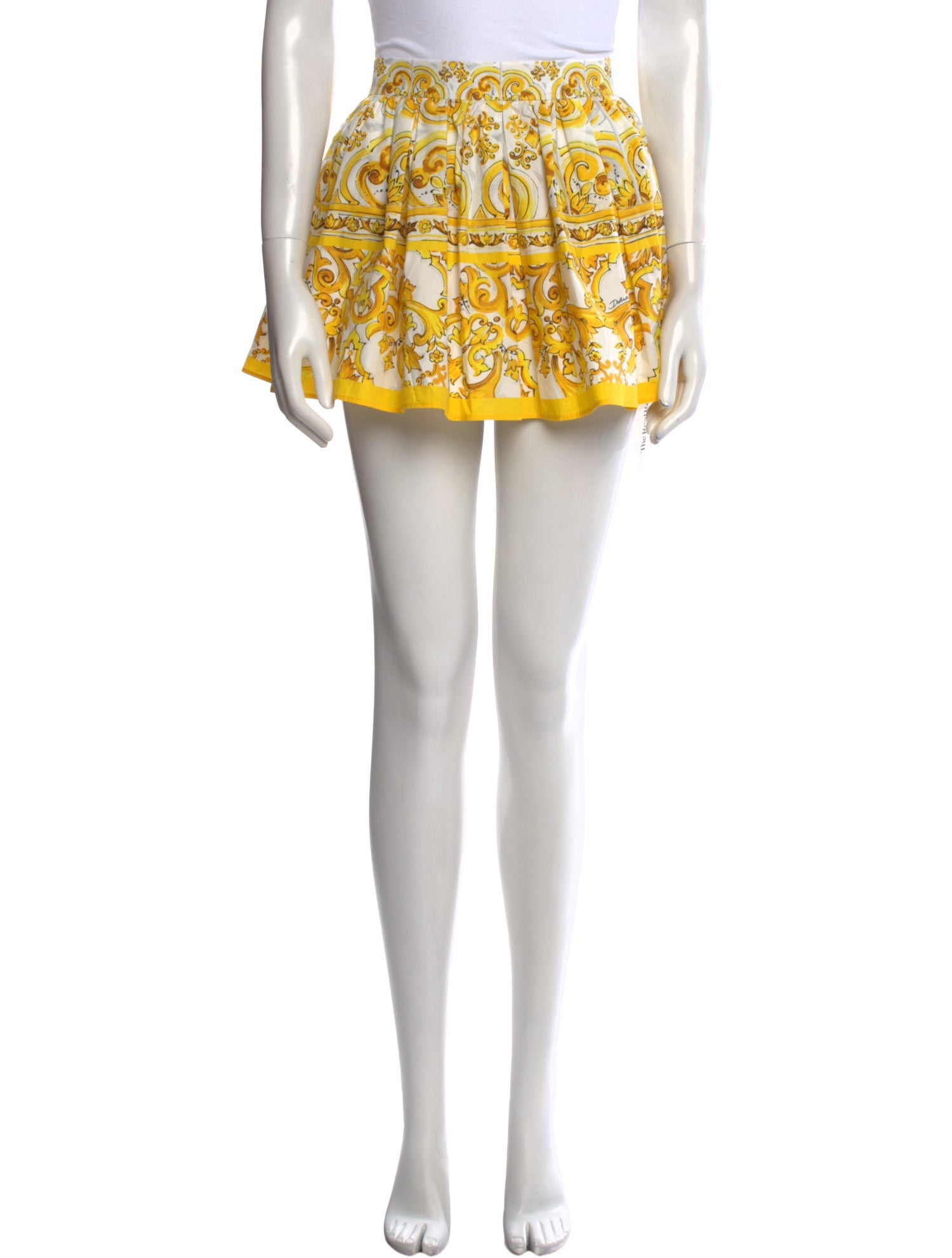 Dolce & Gabbana Printed Mini Skirt w/ Tags