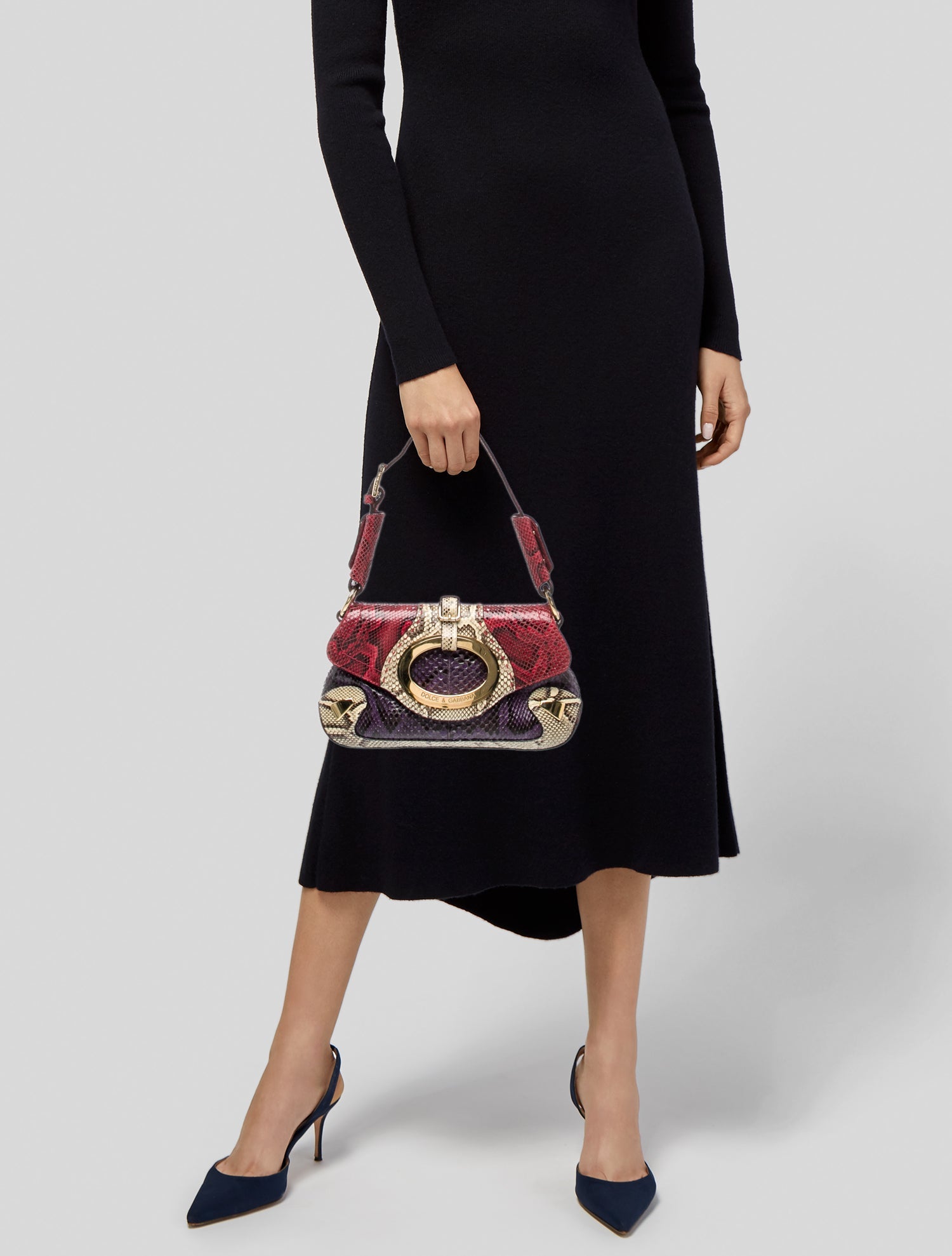 Dolce & Gabbana Snakeskin Shoulder Bag