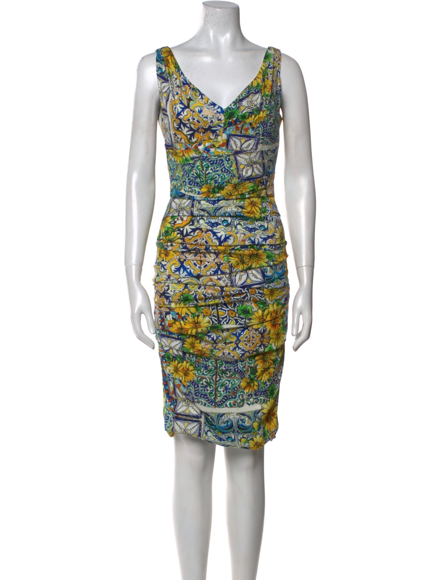 Dolce & Gabbana Silk Knee-Length Dress