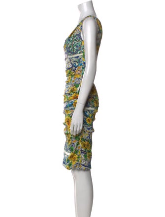 Dolce & Gabbana Silk Knee-Length Dress
