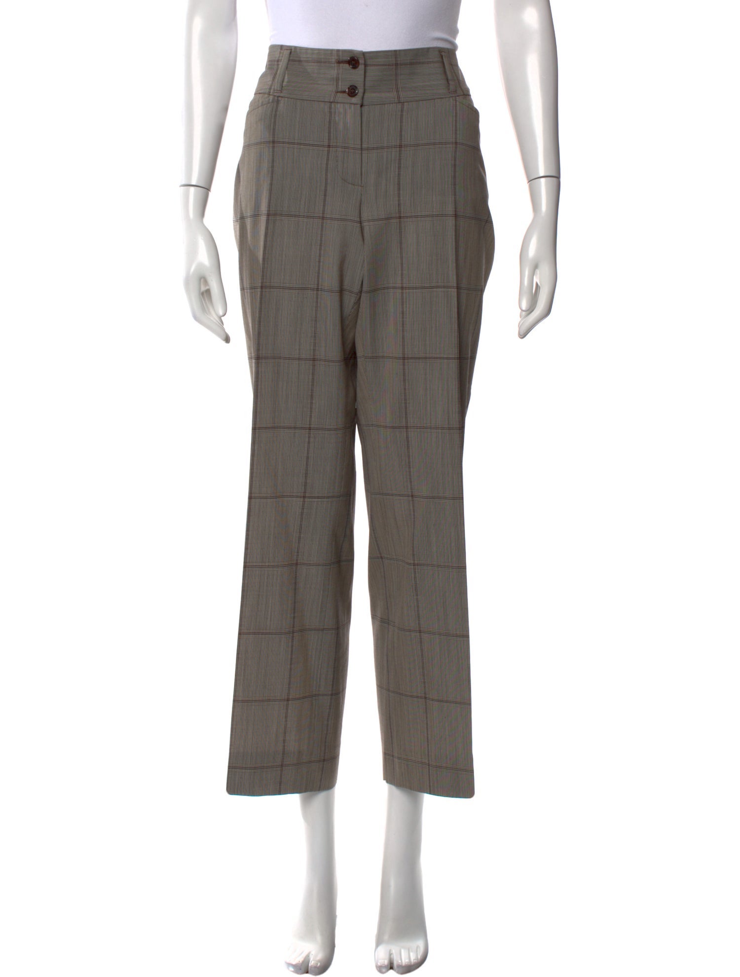 Dolce & Gabbana Virgin Wool Wide Leg Pants