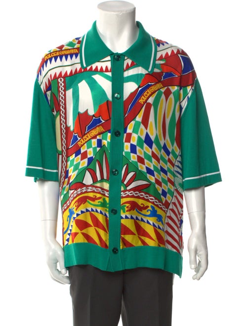 Dolce & Gabbana Printed Short Sleeve Shirt