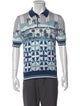 Dolce & Gabbana Silk Printed Polo Shirt