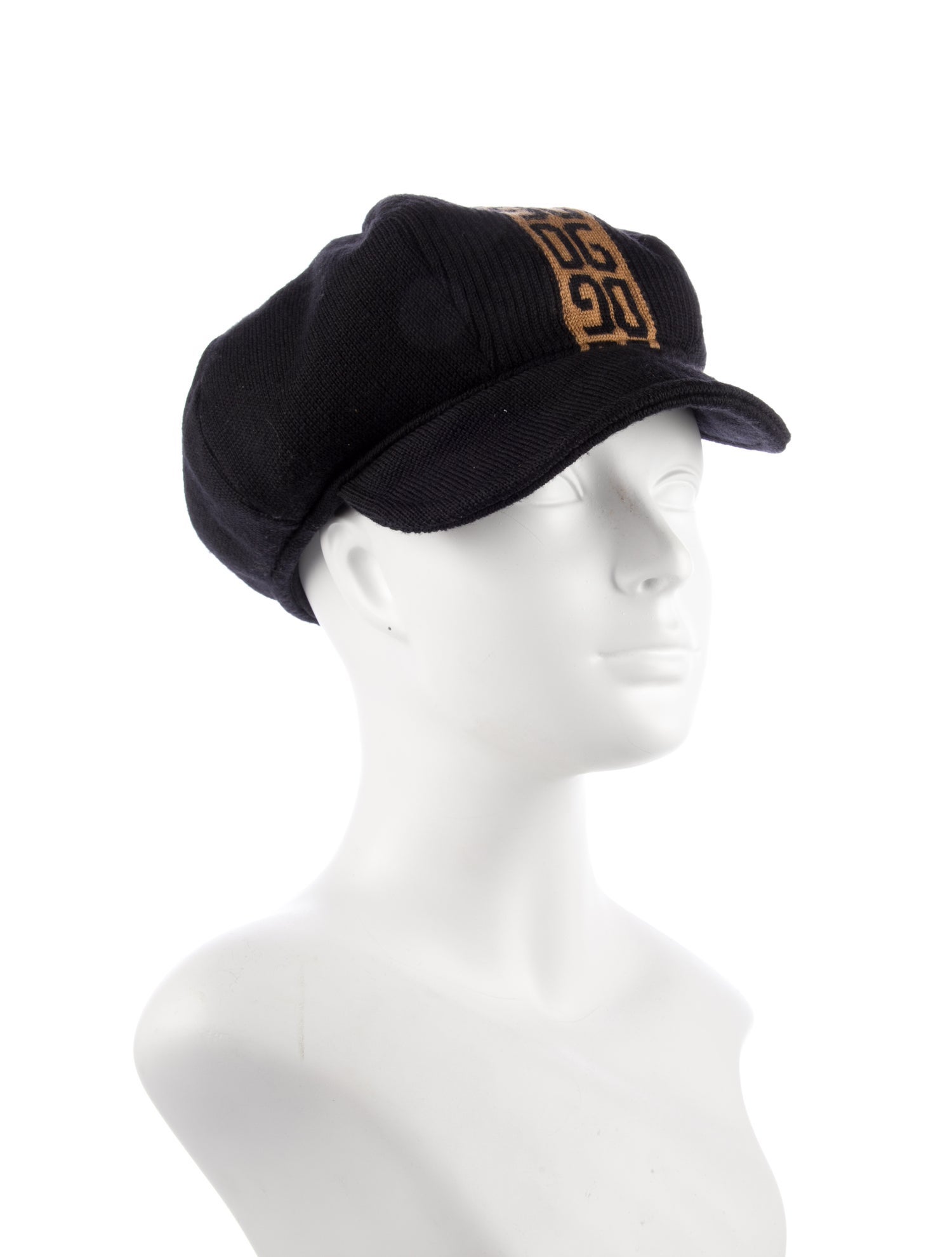 Dolce & Gabbana Wool Patterned Newsboy Hat