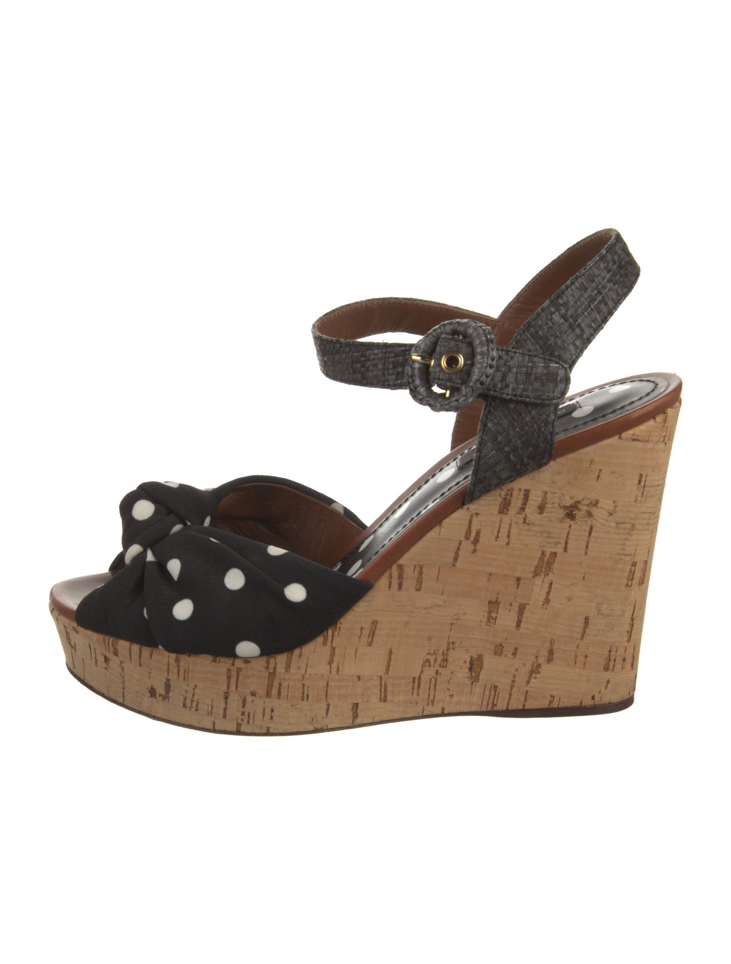 Dolce & Gabbana Pleated Accents Sandals