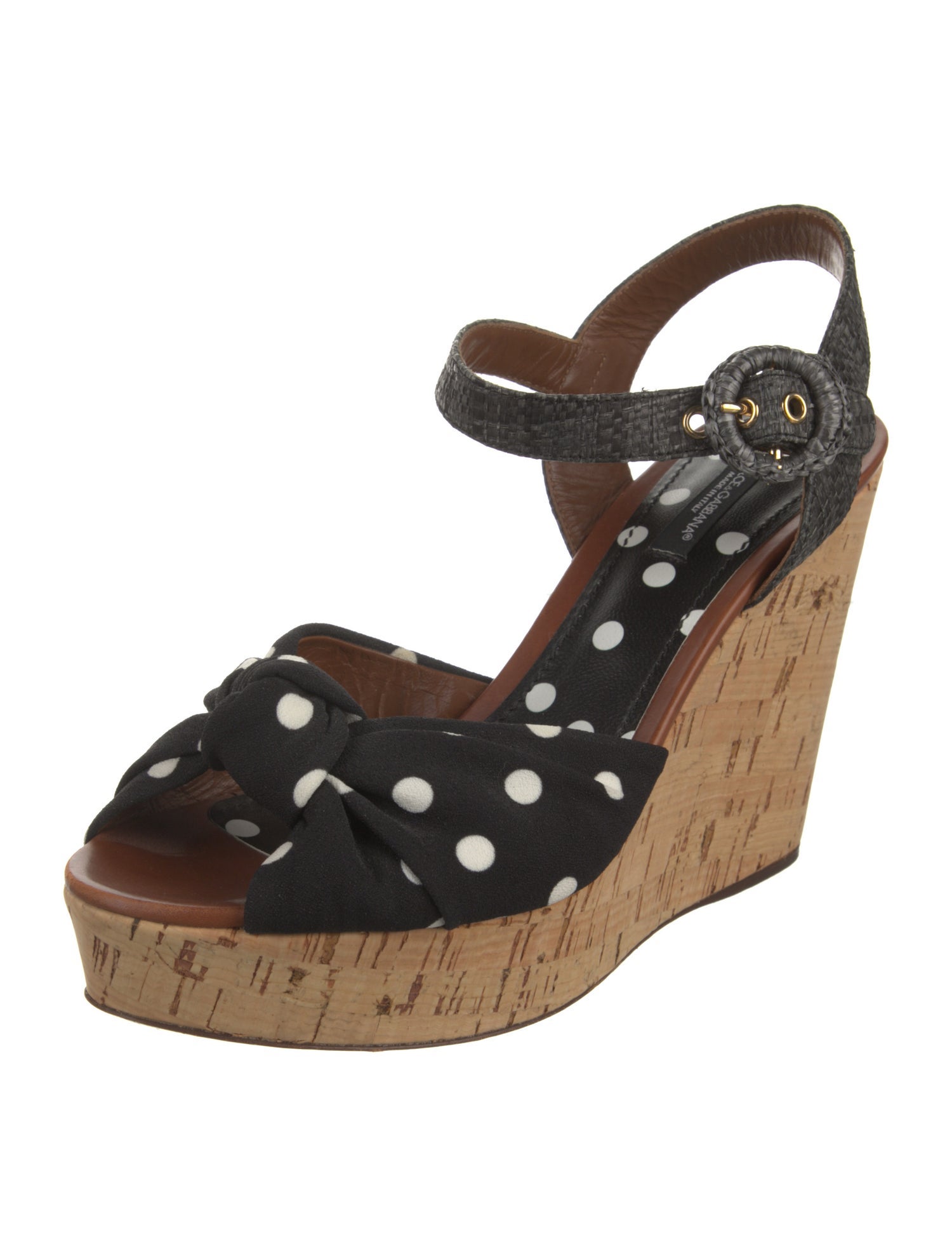 Dolce & Gabbana Pleated Accents Sandals