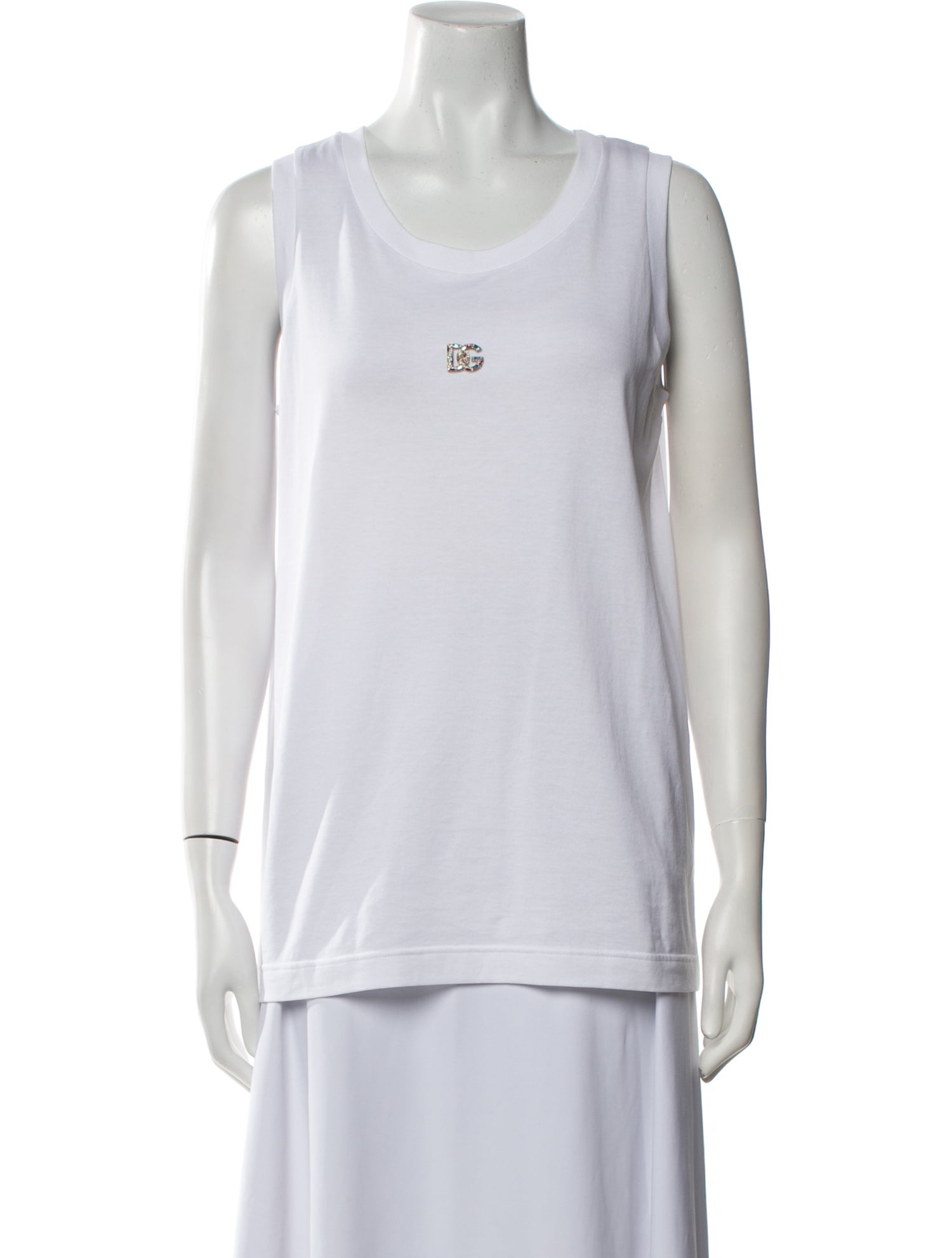 Dolce & Gabbana Graphic Print Scoop Neck Top